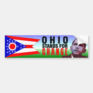 Ohio Stands for Change - Obama Bumper Sticker