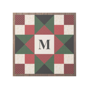 Ohio Star Quilt Block in Earth Tones Gallery Wrap