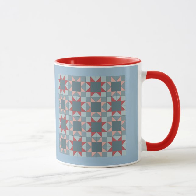 Ohio Star Sampler Quilt Pattern Mug (Right)