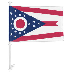 Ohio State Car Flag