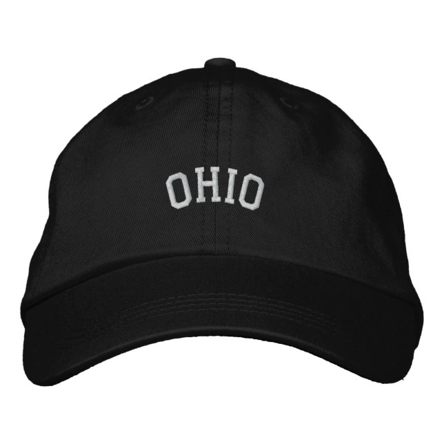 Ohio State Embroidered Embroidered Baseball Cap (Front)