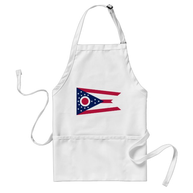 Ohio State Flag Adult Apron (Front)