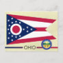 Ohio State Flag and Seal Postcard