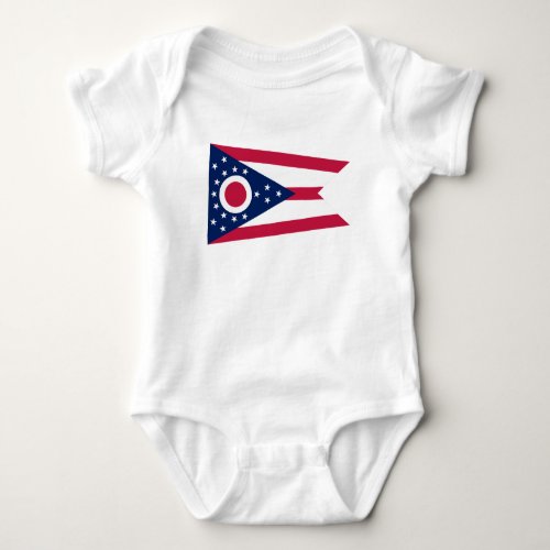 Ohio State Flag Baby Bodysuit