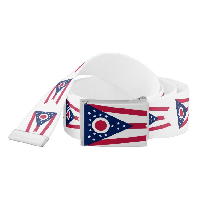 Ohio State Flag Belt (Snake)