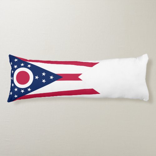Ohio State Flag Body Pillow