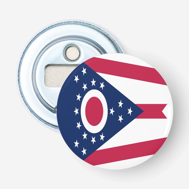 Ohio State Flag Bottle Opener (Front)