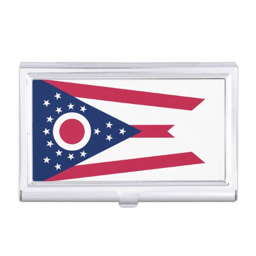 Ohio State Flag Business Card Case