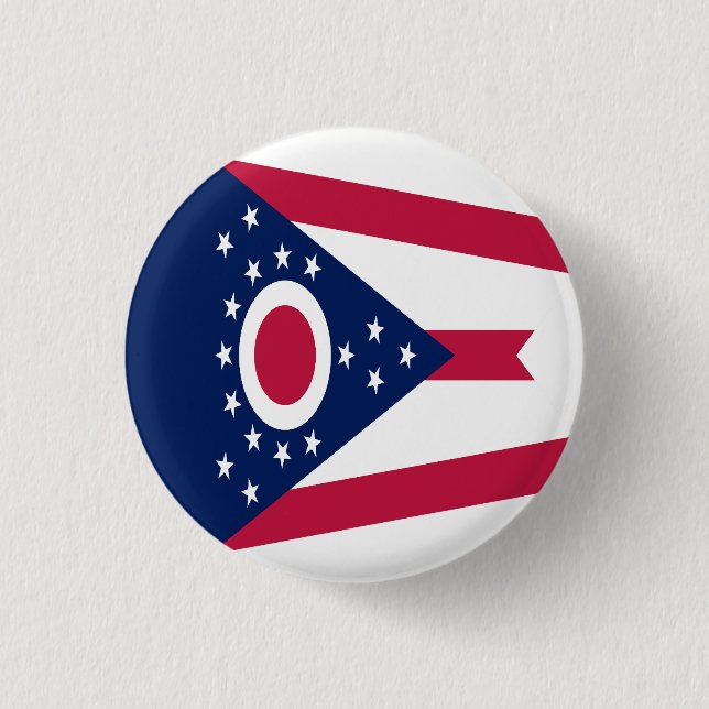 Ohio State Flag Button (Front)
