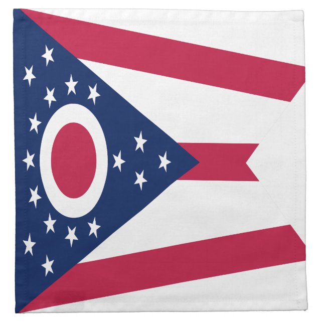 Ohio State Flag Cloth Napkin (Front)