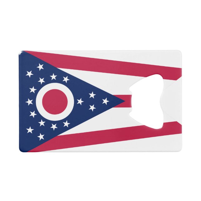 Ohio State Flag Credit Card Bottle Opener (Front (Horizontal))