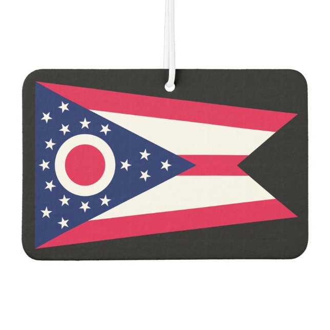 Ohio State Flag Design Air Freshener (Front)
