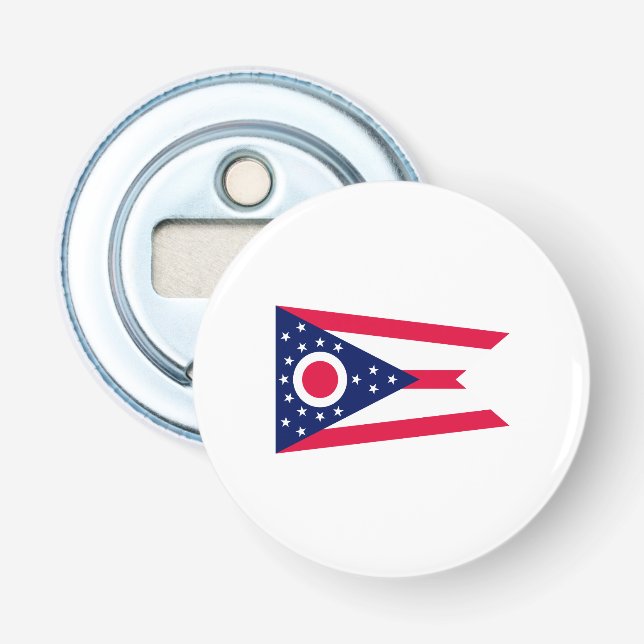 Ohio State Flag Design Bottle Opener (Front)