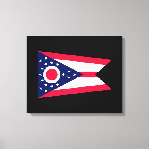 Ohio State Flag Design Canvas Print