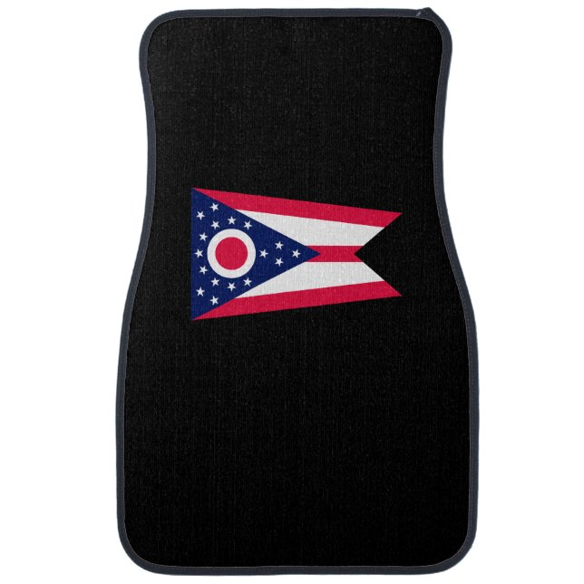 Ohio State Flag Design Car Mat (Front)