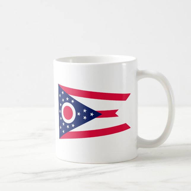 Ohio State Flag Design Coffee Mug (Right)