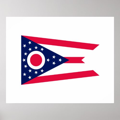 Ohio State Flag Design Decor