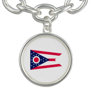 Ohio State Flag Design Decor Bracelet