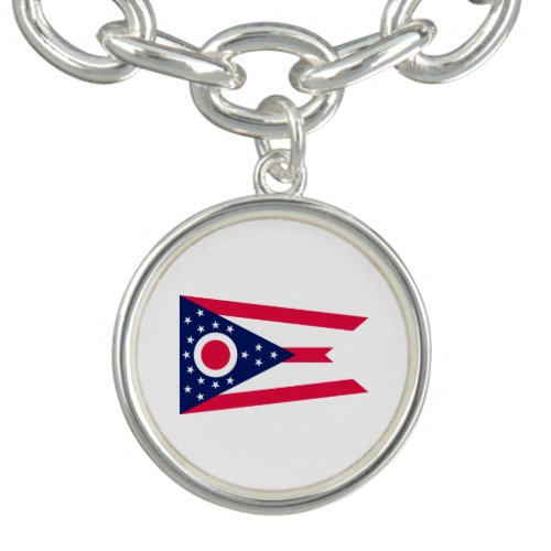 Ohio State Flag Design Decor Bracelet