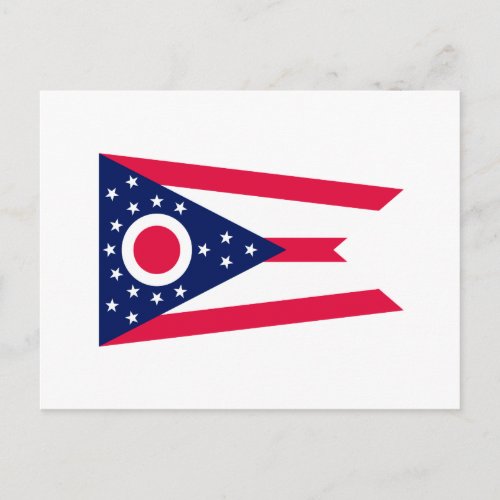 Ohio State Flag Design Decor Postcard