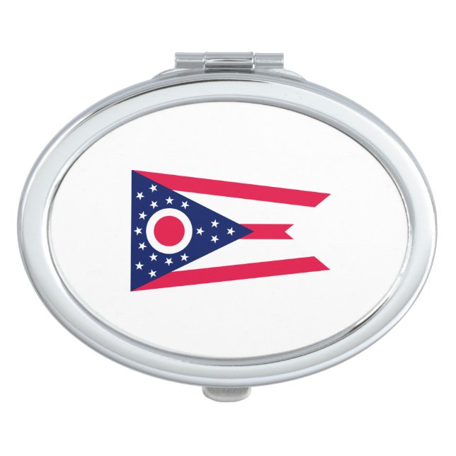 Ohio State Flag Design Decor Vanity Mirror (Front)