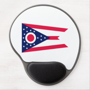Ohio State Flag Design Gel Mouse Pad