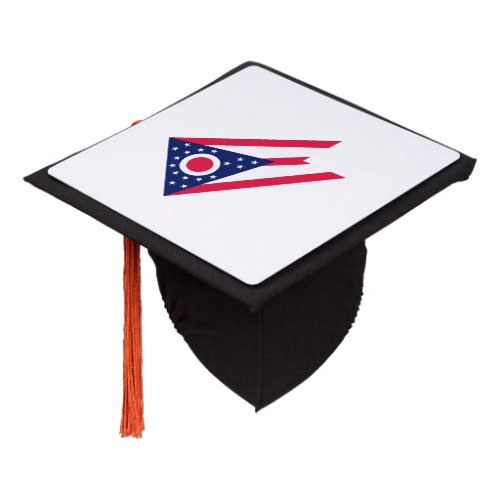 Ohio State Flag Design Graduation Cap Topper