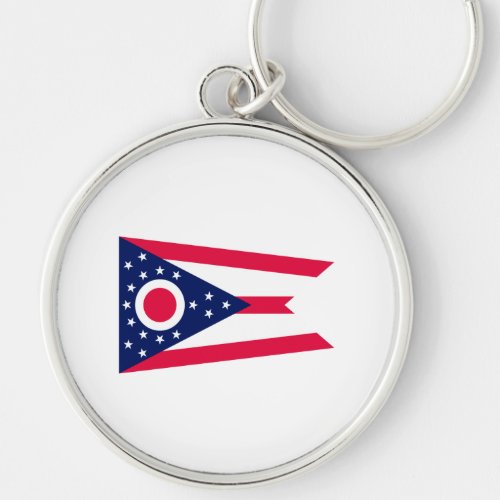 Ohio State Flag Design Keychain