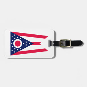 Ohio State Flag Design Luggage Tag