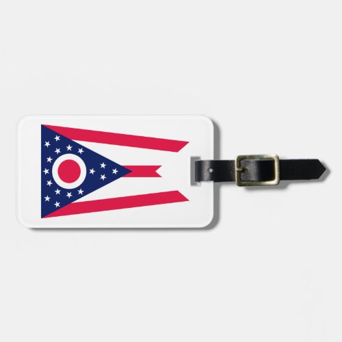 Ohio State Flag Design Luggage Tag