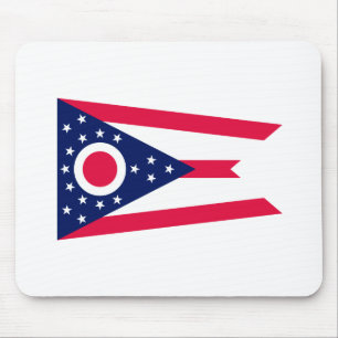 Ohio State Flag Design Mouse Pad