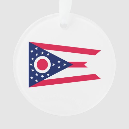 Ohio State Flag Design Ornament