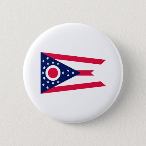 Ohio State Flag Design Pinback Button