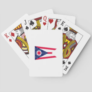 Ohio State Flag Design Poker Cards