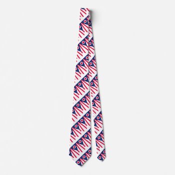 Ohio State Flag Design Tie by AmericanStyle at Zazzle