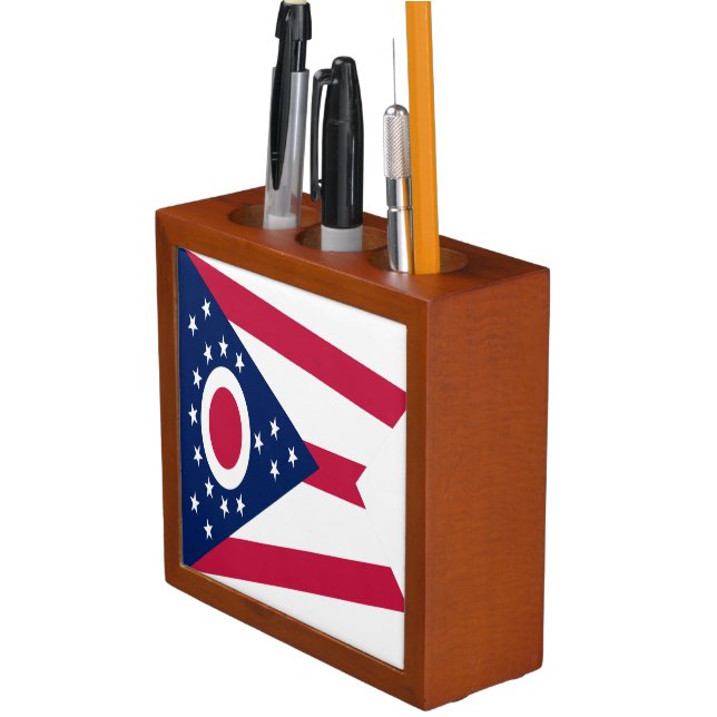 Ohio State Flag Desk Organizer (In Situ)