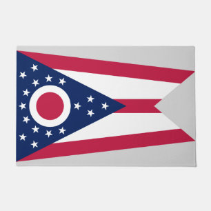 Ohio State Flag Doormat