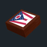 Ohio State Flag Gift Box<br><div class="desc">Patriotic Ohio state flag.</div>