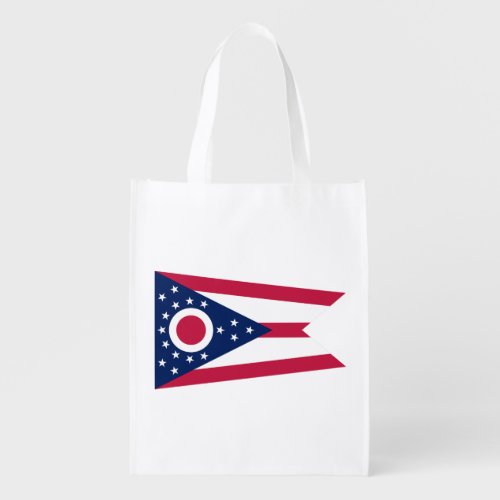 Ohio State Flag Grocery Bag