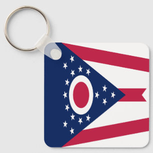 Ohio State Flag Keychain