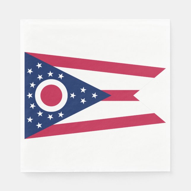 Ohio State Flag Napkins (Front)