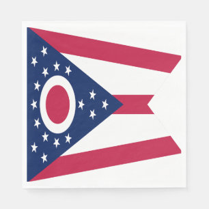 Ohio State Flag Napkins