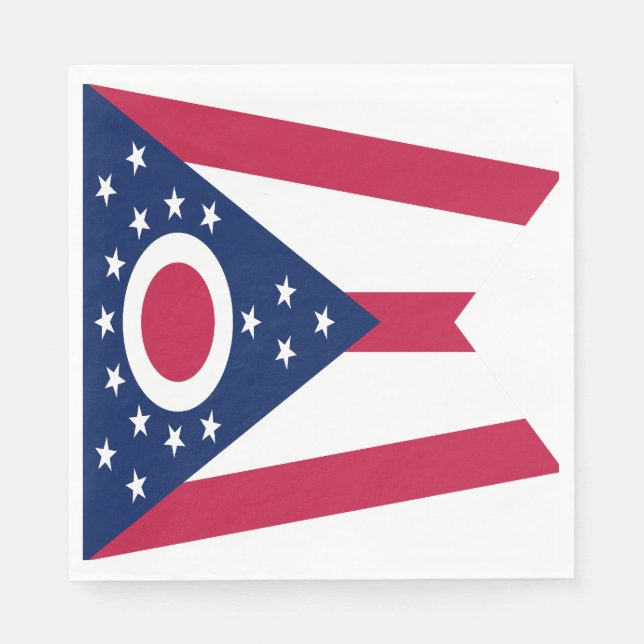 Ohio State Flag Napkins (Front)