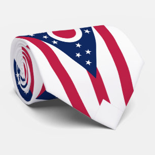 Ohio State Flag Neck Tie
