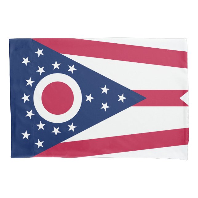 Ohio State Flag Pillow Case (Front)