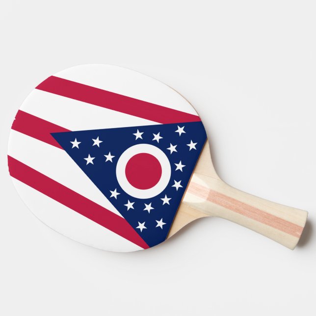 Ohio State Flag Ping-Pong Paddle (Side)