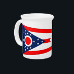 Ohio State Flag Pitcher<br><div class="desc">Serve your drinks with a touch of Ohio pride using our exclusive pitcher featuring the flag of Ohio! Designed to blend functionality with state pride, this pitcher is more than just a beverage container; it’s a celebration of Ohio’s spirit. The design prominently displays the iconic Ohio flag, making this pitcher...</div>