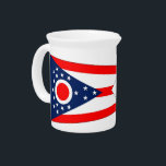 Ohio State Flag Pitcher<br><div class="desc">Serve your drinks with a touch of Ohio pride using our exclusive pitcher featuring the flag of Ohio! Designed to blend functionality with state pride, this pitcher is more than just a beverage container; it’s a celebration of Ohio’s spirit. The design prominently displays the iconic Ohio flag, making this pitcher...</div>