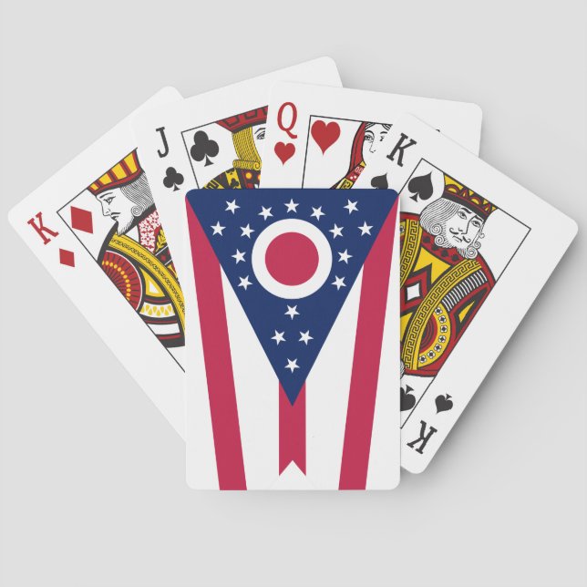 Ohio State Flag Poker Cards (Back)