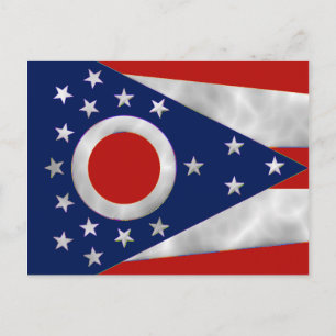 Ohio State Flag Postcard